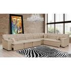 Sofá Magno 4.57x2.57m De Canto, Retrátil E Reclinável - Bege