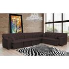 Sofá Magno 4.57x2.57m De Canto, Retrátil E Reclinável - Marrom