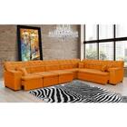 Sofá Magno 4.57x2.57m De Canto, Retrátil E Reclinável - Terra