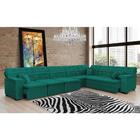 Sofá Magno 4.57x2.57m De Canto, Retrátil E Reclinável - Verde