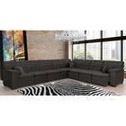 Sofá Magno 4.57x3.32m De Canto, Retrátil E Reclinável - Marrom