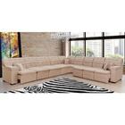 Sofá Magno 4.57x4.57m De Canto, Retrátil E Reclinável - Bege