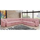 Sofá Magno 4.57x4.57m De Canto, Retrátil E Reclinável - Rosê