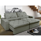 Sofá Magnum 2,62m Retrátil, Reclinável Com Molas No Assento E