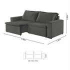 Sofa Malibu 2 Lugares 180 Cm Pes De Madeira Talento Móveis