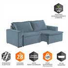 Sofa Malibu 2 Lugares 200 Cm Pes De Madeira Talento Móveis