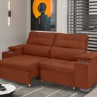 Sofá Manaus 200 Cm Retrátil Reclinavél Terracota