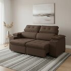 Sofá Manaus 200cm Retrátil Reclinável Chocolate