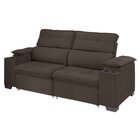 Sofá Manaus 200cm Retrátil Reclinável Chocolate
