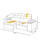 Sofá Manaus 200cm Retrátil Reclinável Marsalha