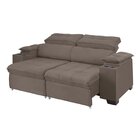 Sofá Manaus 230 Cm Retrátil E Reclinável Cappuccino