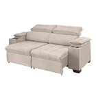 Sofá Manaus 230cm Retrátil E Reclinável Champanhe