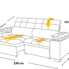 Sofá Manaus 230cm Retrátil E Reclinável Chocolate