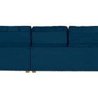 Sofá Manaus Modular 6 Lugares 305cm Retrátil E Reclinável Azul