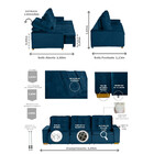Sofá Manaus Modular 6 Lugares 3.05 Mt Retrátil E Reclinável V