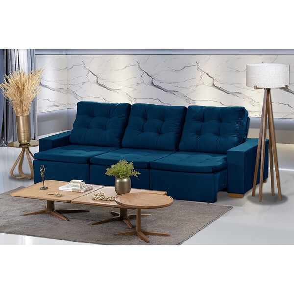 Sofá Manaus Modular 6 Lugares 3.05 Mt Retrátil E Reclinável V