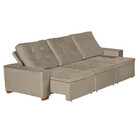 Sofá Manaus Modular 6 Lugares Retrátil E Reclinável Veludo No