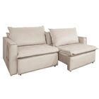 Sofá Manila 230cm - Bege Marrom