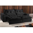 Sofá Máximo 2,30 Mts Retrátil E Reclinável 3 Lugares Suede Pr