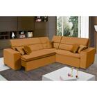 Sofá Milão 2.50mx2.50m De Canto, Retrátil E Reclinável - Terra