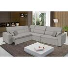 Sofá Milão 2.50mx3.75m De Canto, Retrátil E Reclinável - Avelã