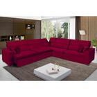 Sofá Milão 3.75mx3.75m De Canto, Retrátil E Reclinável - Vinho