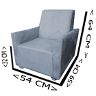 Sofá Mini Poltrona Infantil Angel Amarelo