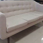 Sofa Mister 3 Lugares Linho Verde Base Preta 175cm - 61322 Su