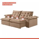 Sofá Modulado Retrátil E Reclinável 290cm Genebra   Capuccino