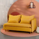 Sofá Modular 2 Lugares Braço Lateral Com Pé Madeira Sôma Cabe