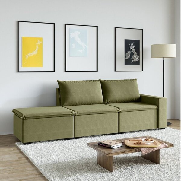 Sofá Modular 2 Lugares Com Braço Lateral Direita Zen Cabecasa