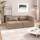 Sofá Modular 2 Lugares Com Braço Lateral Easybox Cabecasa Mad