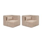 Sofá Modular 2 Lugares Com Braços Laterais Easybox Cabecasa M