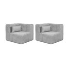 Sofá Modular 2 Lugares Com Braços Laterais Easybox Cabecasa M