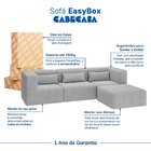 Sofá Modular 2 Lugares Com Braços Laterais Easybox Cabecasa M