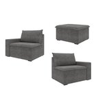 Sofá Modular 2 Lugares Com Braços Laterais Zen Cabecasa Madei