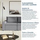 Sofá Modular 2 Lugares Com Braços Laterais Zen Cabecasa Madei