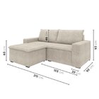 Sofá Modular 2 Lugares Com Braços Laterais Zen Cabecasa Madei