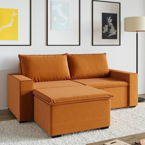 Sofá Modular 2 Lugares Com Braços Laterais Zen Cabecasa Madei