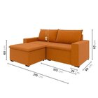 Sofá Modular 2 Lugares Com Braços Laterais Zen Cabecasa Madei