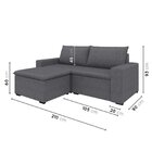 Sofá Modular 2 Lugares Com Braços Laterais Zen Cabecasa Madei