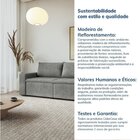 Sofá Modular 2 Lugares Com Braços Laterais Zen Cabecasa Madei