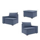 Sofá Modular 2 Lugares Com Braços Laterais Zen Cabecasa Madei