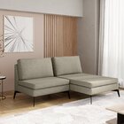 Sofá Modular 2 Lugares Com Chaise 150cm Calla Cabecasa Madeir