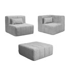 Sofá Modular 2 Lugares Com Puff Easybox Cabecasa Madeiraorigi