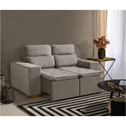 Sofá Modular 2 Lugares Marabá 150cm Com Molas, Retrátil E Rec