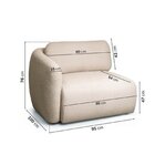 Sofá Modular 2 Lugares Orla Cabecasa Madeiraoriginals Areia