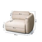 Sofá Modular 2 Lugares Orla Cabecasa Madeiraoriginals Areia