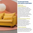 Sofá Modular 2 Lugares Pé Bolinha Sôma Cabecasa Madeiraorigin