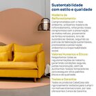 Sofá Modular 2 Lugares Pé Madeira Sôma Cabecasa Madeiraorigin